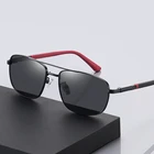 Очки солнцезащитные поляризационные для мужчин и женщин UV-400, модные брендовые дизайнерские солнечные очки прямоугольной формы с пружинными дужками