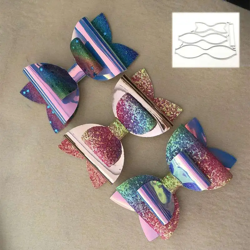 DIY штамп для резки 3 комплекта галстук-бабочка декор металлические пресс-формы