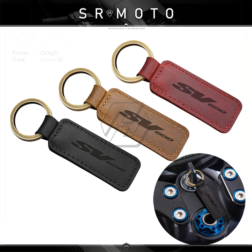 

Motorcycle Cowhide Keychain Key Ring Case for Suzuki SV650 SV 650 SV650X SV650S Key