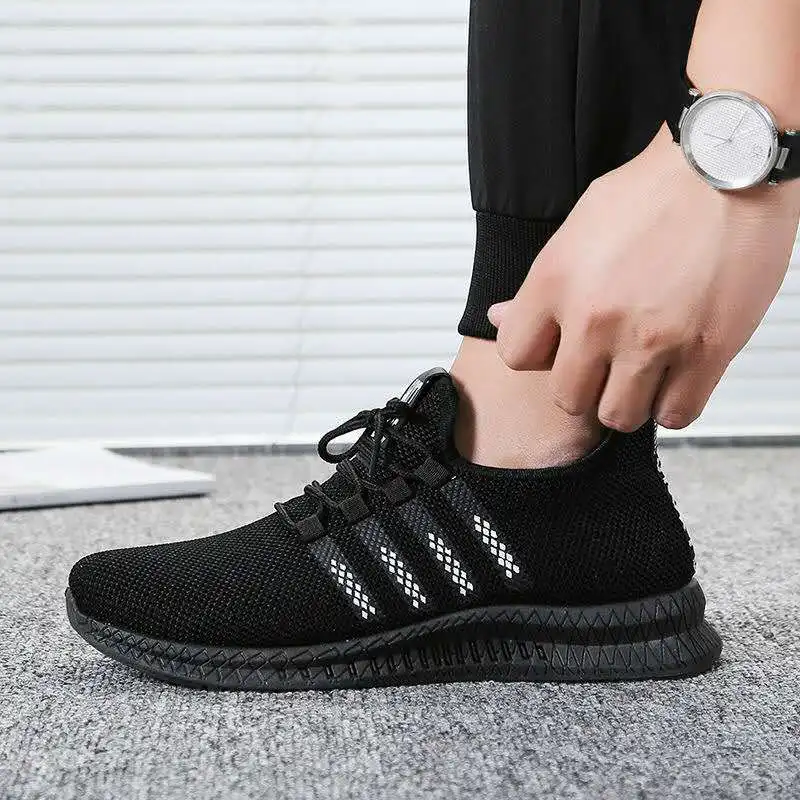 

Zapatillas de deporte transpirables para Hombre, zapatos planos de Fitness, para correr