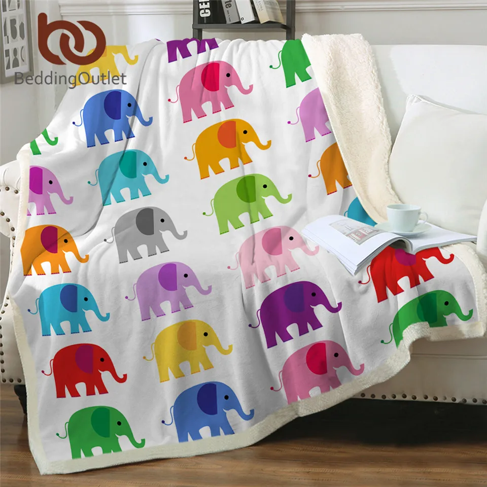 

Постельное белье на выход, слон, шерпа, одеяло, Африканское животное, плюшевое одеяло, жираф, Зебра, пушистое одеяло, красочное мультяшное одеяло для кровати
