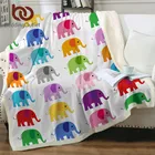BeddingOutlet слон шерпа одеяло, Африканское животное, плюшевое одеяло, жираф, Зебра, пушистое одеяло, красочное мультяшное одеяло для кровати