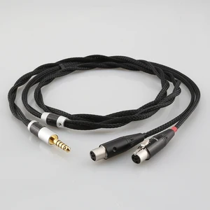 4 4mm balanced silver plated earphone headphone upgrade cable for audeze lcd 3 lcd3 lcd 2 lcd2 lcd 4 free global shipping