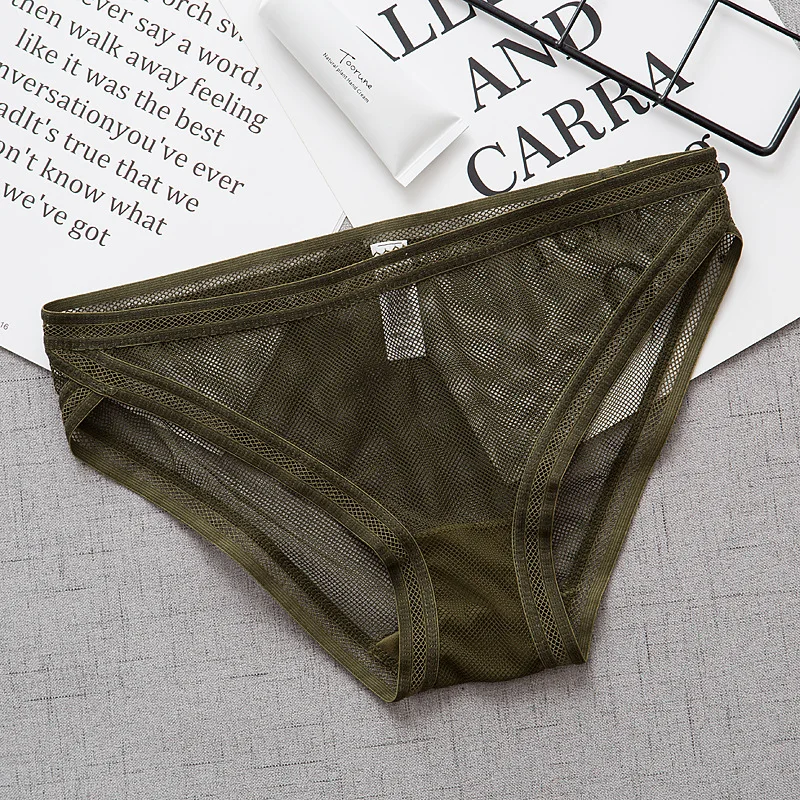 Женские прозрачные трусики-стринги Цветные Трусики из хлопка в бразильском