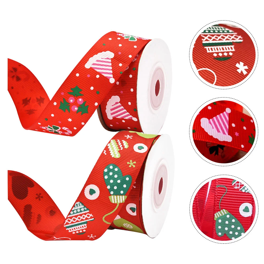 

2pcs/Package Christmas Ribbon Decoration Gift Wrapping Ribbon Packing Ribbon