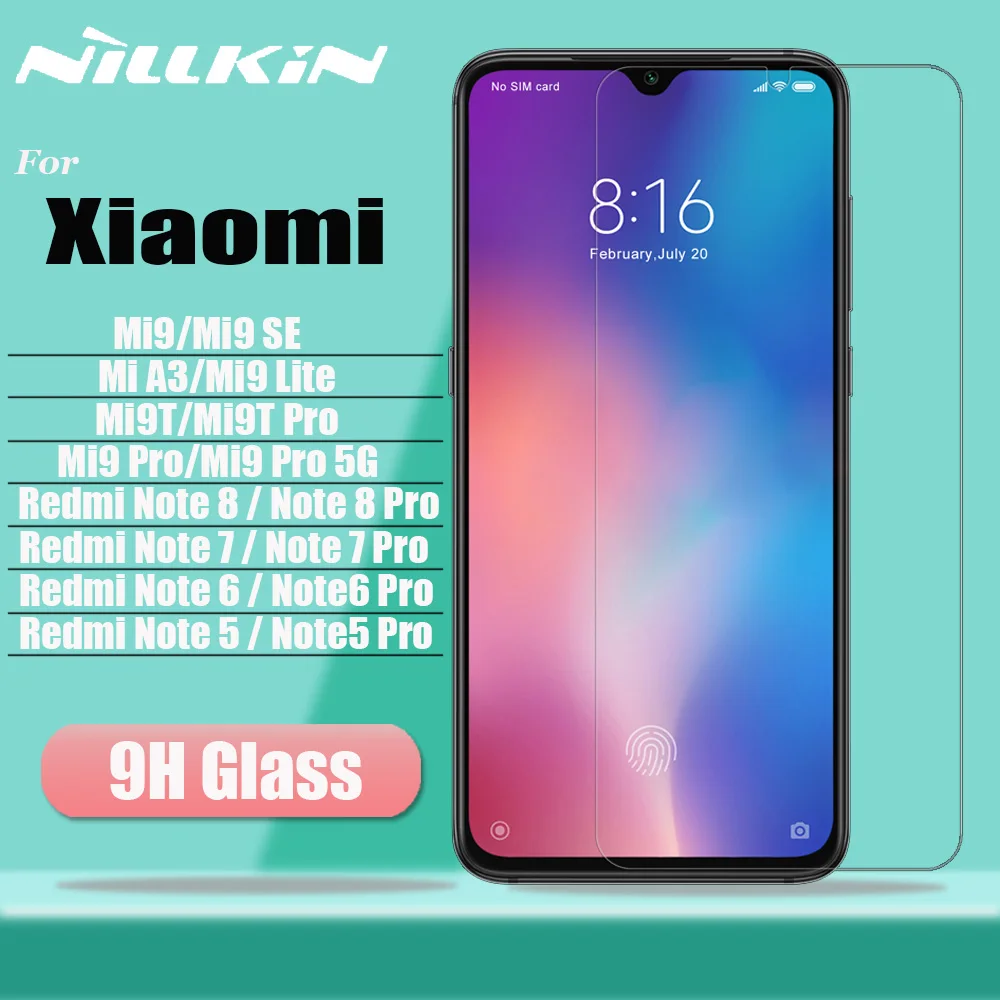 Для Xiaomi mi 9 SE mi 9T Pro mi 9 Pro 5G A3 Защитное стекло Nillkin 9H закаленное стекло для Xiao mi Red mi Note 8 7 6 5 Pro