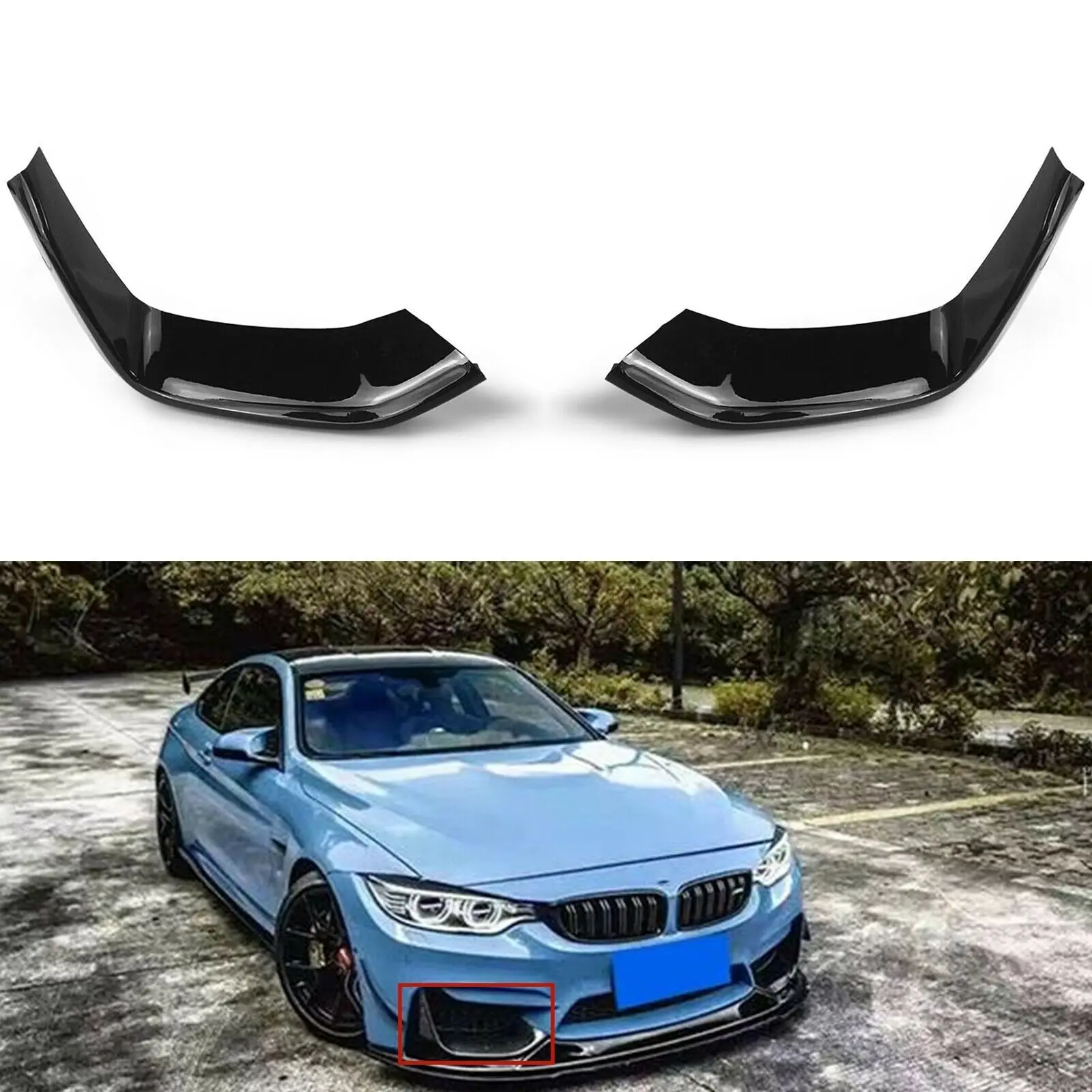 Сплиттер для переднего бампера BMW F80 M3 2014-2019 F82 F83 M4 2015-2019 | Автомобили и мотоциклы