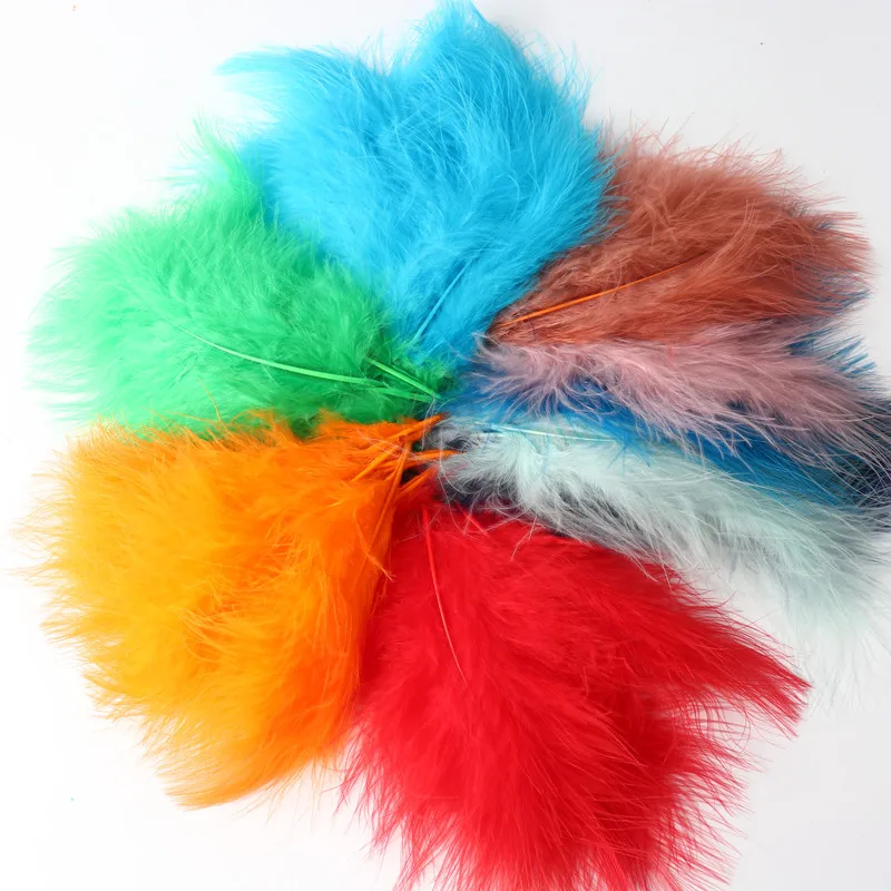 

50 шт полный бархат цветные перья пушистый сценический декор материал перья для шляп, головной убор и аксессуары для корсажа 9 см-15 см