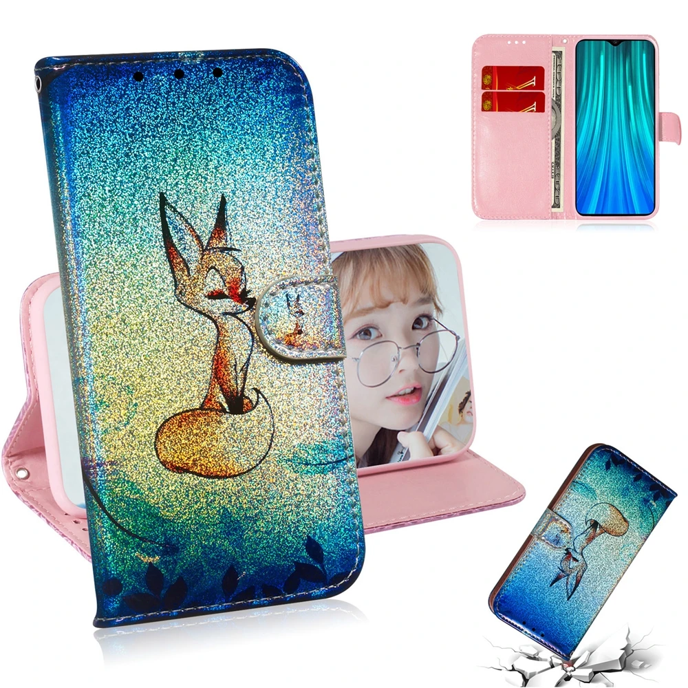 Кожаный чехол-кошелек для Xiaomi Redmi Note 8 Pro, чехол с милой пандой и кошкой, Магнитный флип-чехол для телефона Etui Xiaomi Redmi Note 8, чехол
