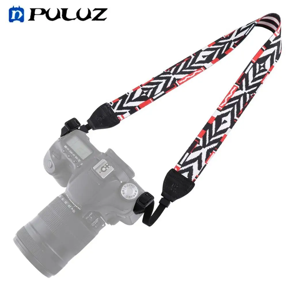 diamond pattern PULUZ винтажный шарф с цветочным принтом с принтом противоскользящая камера шеи плечевой ремень для SLR/DSLR камеры s - Цвет: diamond pattern