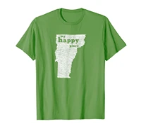vermont t shirt distressed happy place tee