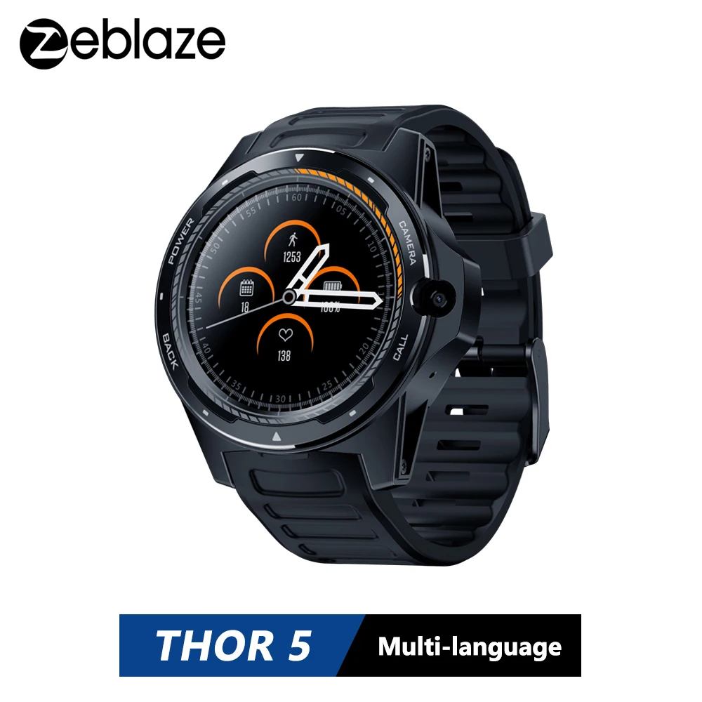 Смарт-часы Zeblaze THOR 5 2 + 16 ГБ 1 39 дюйма 8 МП | Электроника