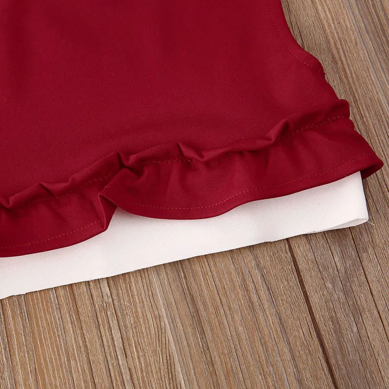 Детский комплект из 2 предметов для маленьких девочек летняя одежда модный жилет