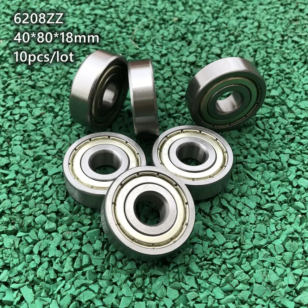 10 шт./лот 40x80x18 мм 6208ZZ 6208Z 6208 Z ZZ подшипники 40*80*18 шарикоподшипник с двойным