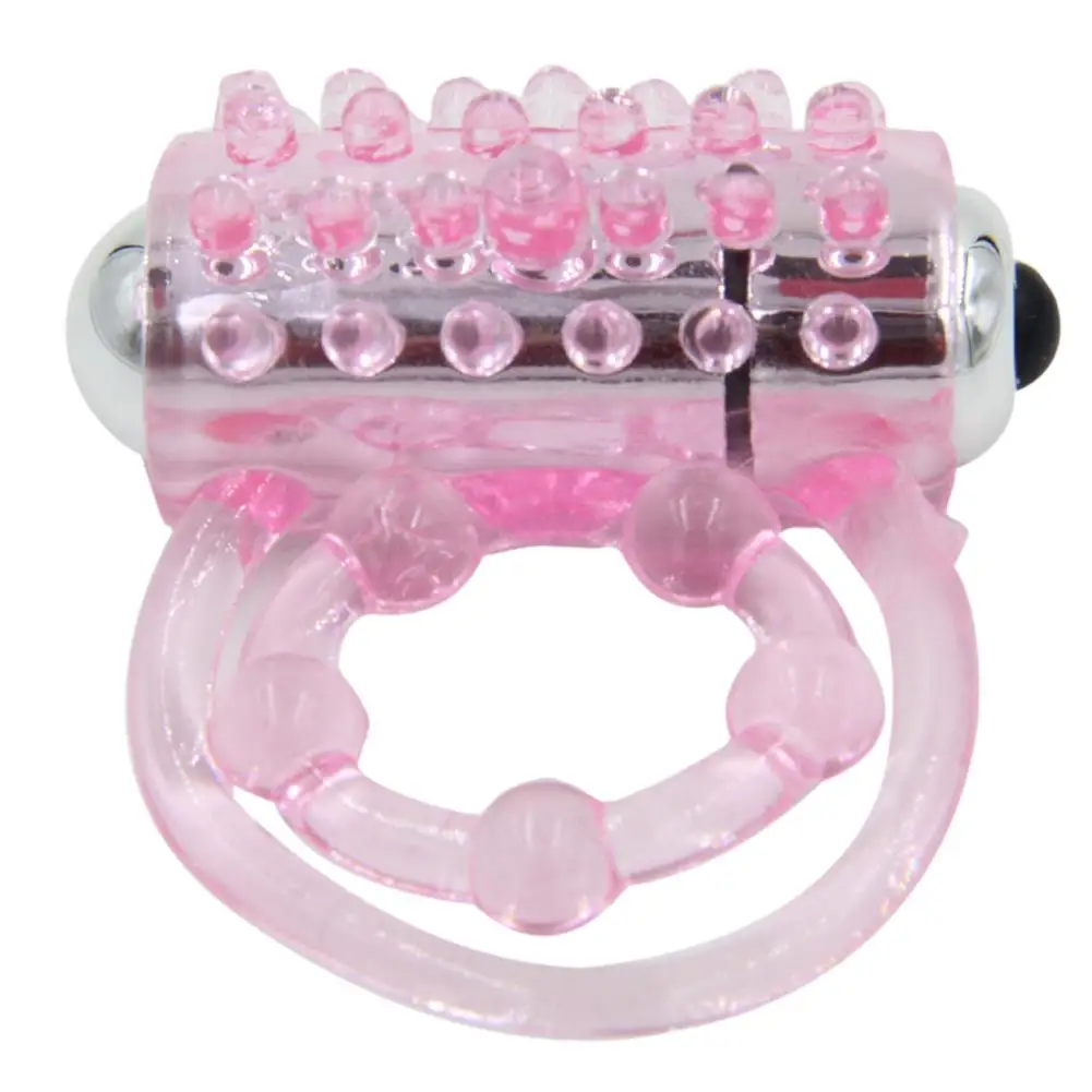 Мини вибраторы Кольца двойное кольцо Женская эякуляция шар петля замок секс