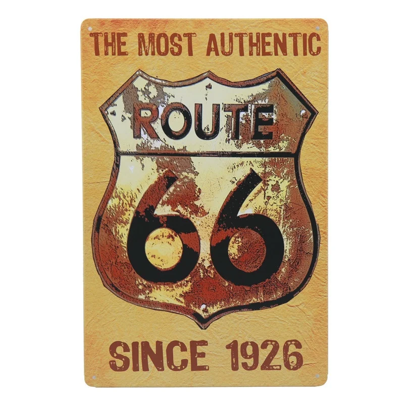 Металлический номерной знак для автомобиля Route 66 жестяные таблички наклейки бара