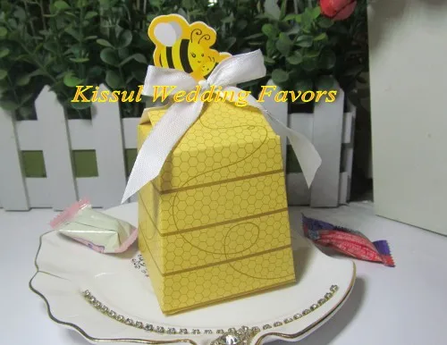 (100 шт./лот) Детская коробка Sweet as Can Bee Beehive подарочные коробки для детского