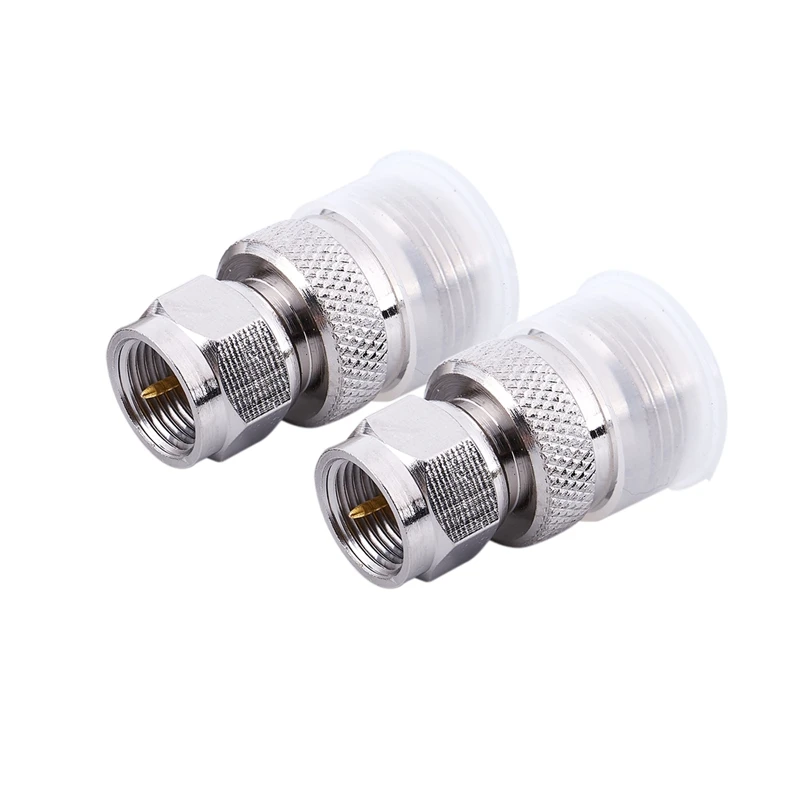 2 PACK N коннектор гнездо для F Type штепсельная вилка антенна RF адаптер