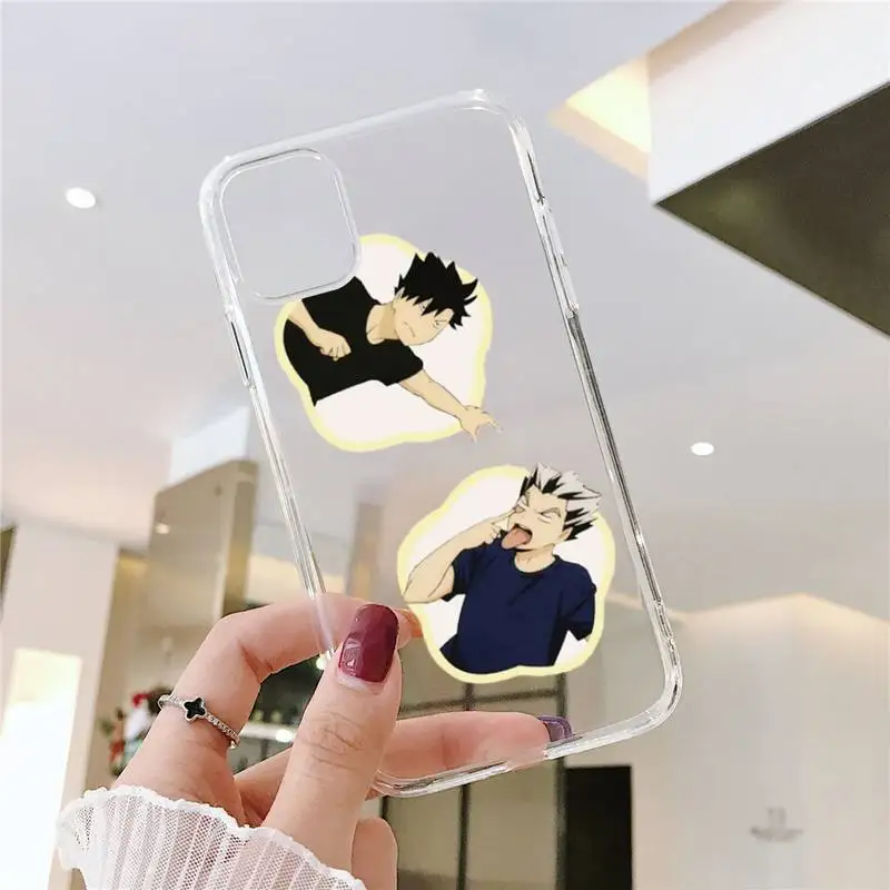 

HAIKYUU!! School badge style-1 Phone Case Transparent soft For iphone 5 5s 5c se 6 6s 7 8 11 12 plus mini x xs xr pro max