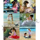 Алмазная живопись 5D сделай сам, Набор для вышивки крестиком на пляже, полная круглая вышивка, ручная работа, Декор для дома, детской комнаты