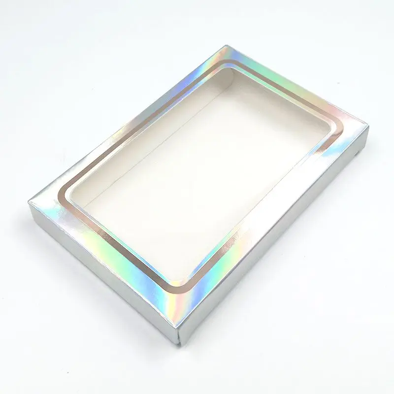 

NEW wholesale 50 set/lot 3 pairs of 3d Mink eyelashes box 25mm flash without eyelashes packaging multicolor carton square