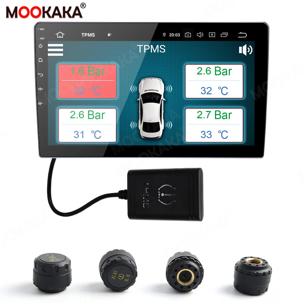 Автомобильная система контроля давления в шинах TPMS для Android 10 9 0 8 1 7 автомобильная