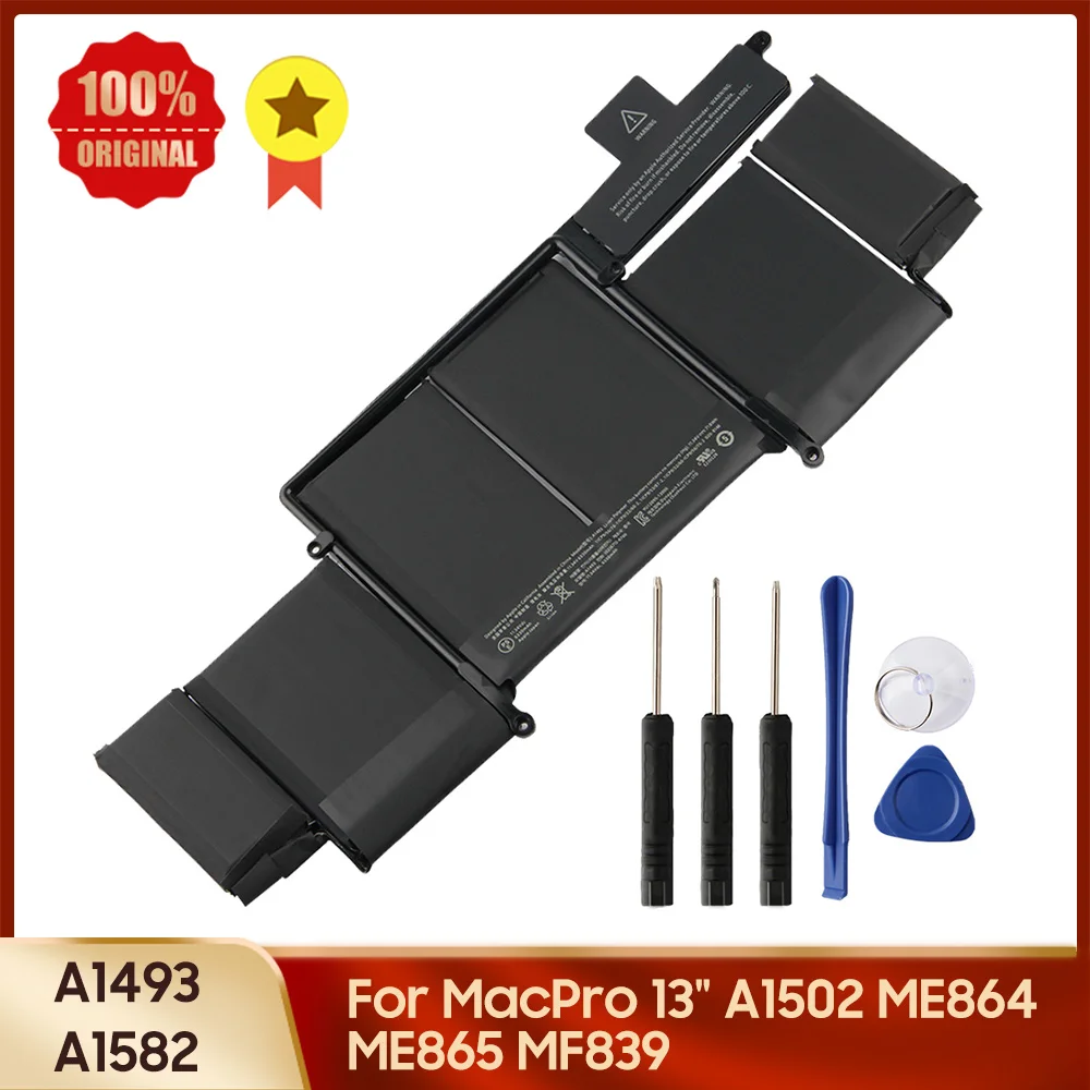 

Genuine Replacement Battery A1493 A1582 for MacBook Pro A1502 ME865 ME864 A1493 MF839 A1582 MacPro 13" Original Laptop Battery