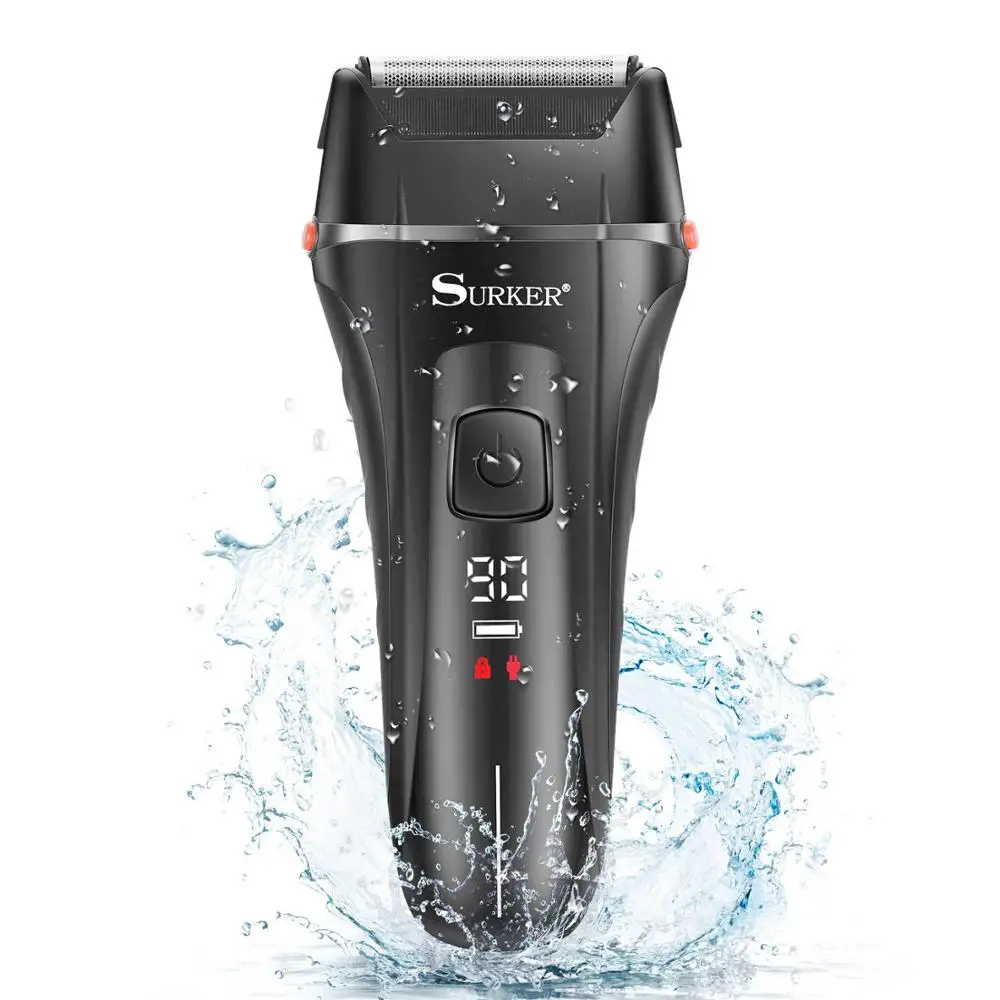 

Мощный шнур, Беспроводная Бритва для мужчин, профессиональная машинка для бритья лица, электрическая бритва для влажного и сухого бритья бо...