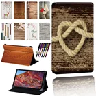 Высококачественный чехол для Huawei MediaPad M5M5 LiteM6M1M2M3M3 Lite, защитный чехол из искусственной кожи с регулируемым размером для планшета