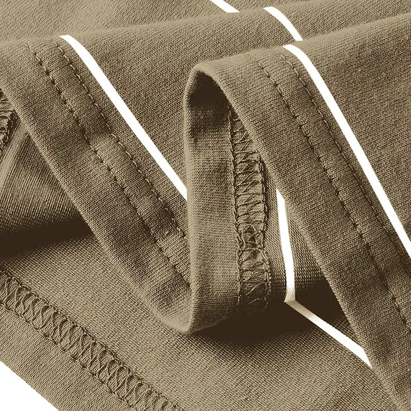 Женская Полосатая Повседневная футболка контрастного цвета с коротким рукавом и