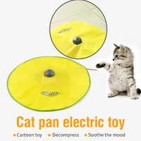 electric toy cat 4 speed pet cat plastic turntable interactive intelligence crazy amusement game rotation cat toys