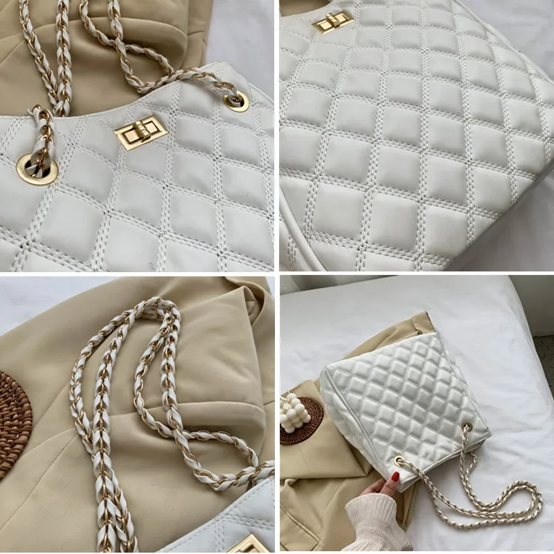 Вместительная женская сумка DikizFly на цепочке роскошные дорожные кожаные дамские