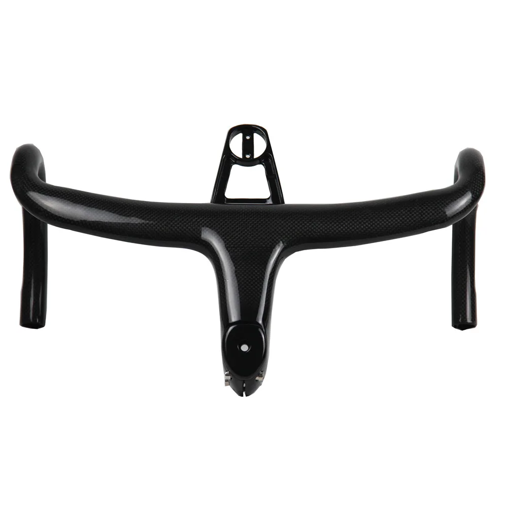 Руль велосипедный Spcycle Aero из углеродного волокна со встроенной ручкой 3k матовый