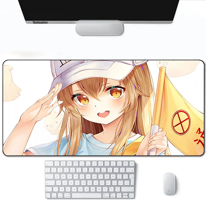 

Extended Pad Pink Mouse Gamer Desk Keyboard Cells At Work Rug Long Gamers Accessories Mause Gaming Mat Girl Large Cheap Laptop