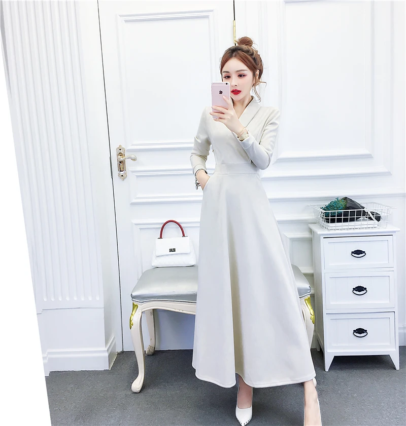 Женское длинное Замшевое платье из искусственной кожи новое модное элегантное