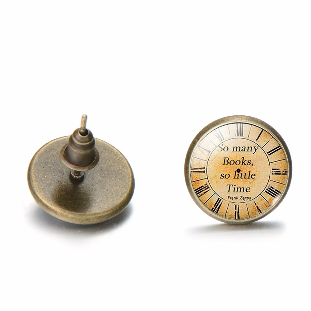 Винтажные серьги-гвоздики SONGDA в стиле стимпанк с принтом старых часов так много