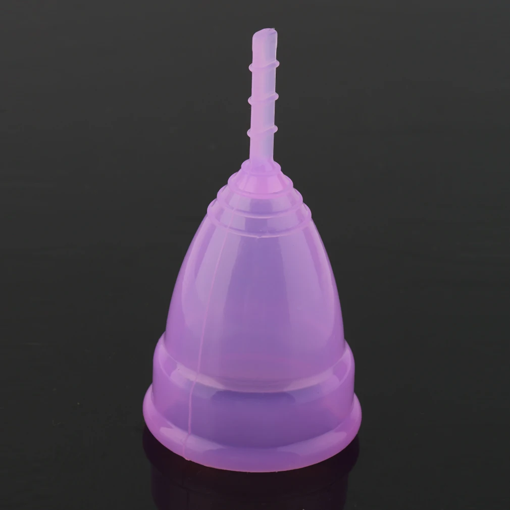 

Reusable Soft Cup Silicone Menstrual Cup Big And Small Sizes Three Colors Women Hygiene Health Care Supplies