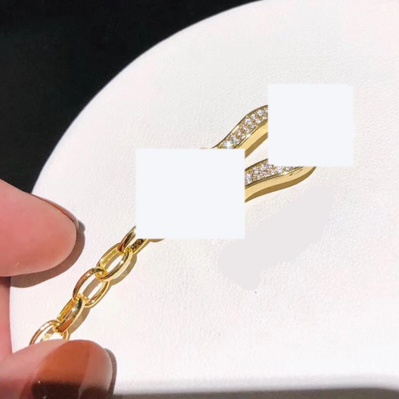 Аксессуары оптом новый белый золотой U-образный браслет Пара классический