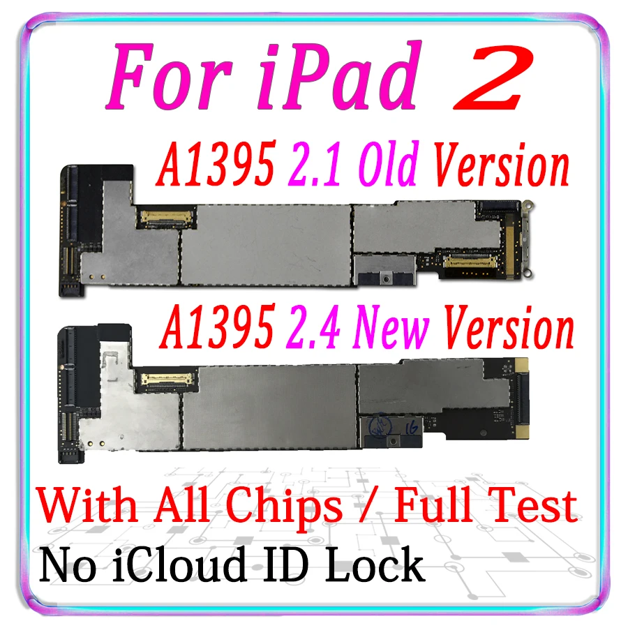 A1395 Wi-Fi версия для iPad 2 родержатель логическая плата 1-2 4 модель материнская 16 Гб/32