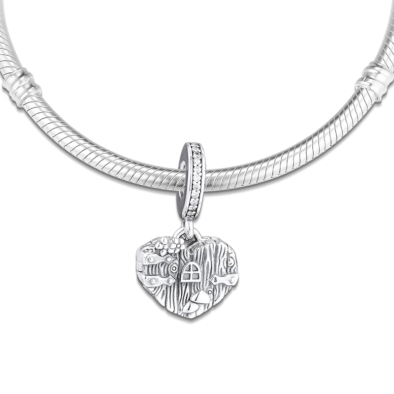 

Beads fits for Bracelets Necklaces 100% 925 Sterling Silver Jewelry Home Sweet Heart Charms Free Shipping