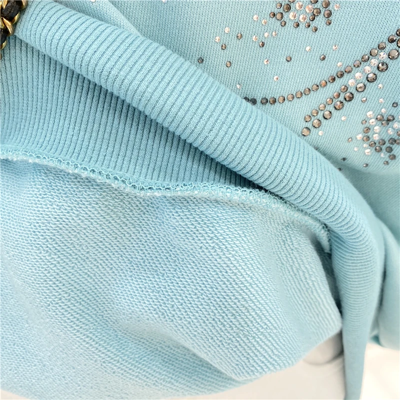 

Fall Women Diamond Casual Sweatshirt Pullovers 2021 Fashion Large Size Loose Graphic Basic Coat Tops