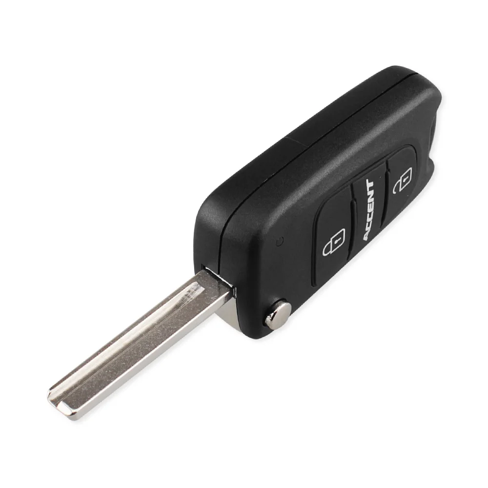 Раскладной чехол KEYYOU для дистанционного ключа с 3 кнопками подходит Hyundai Accent| |