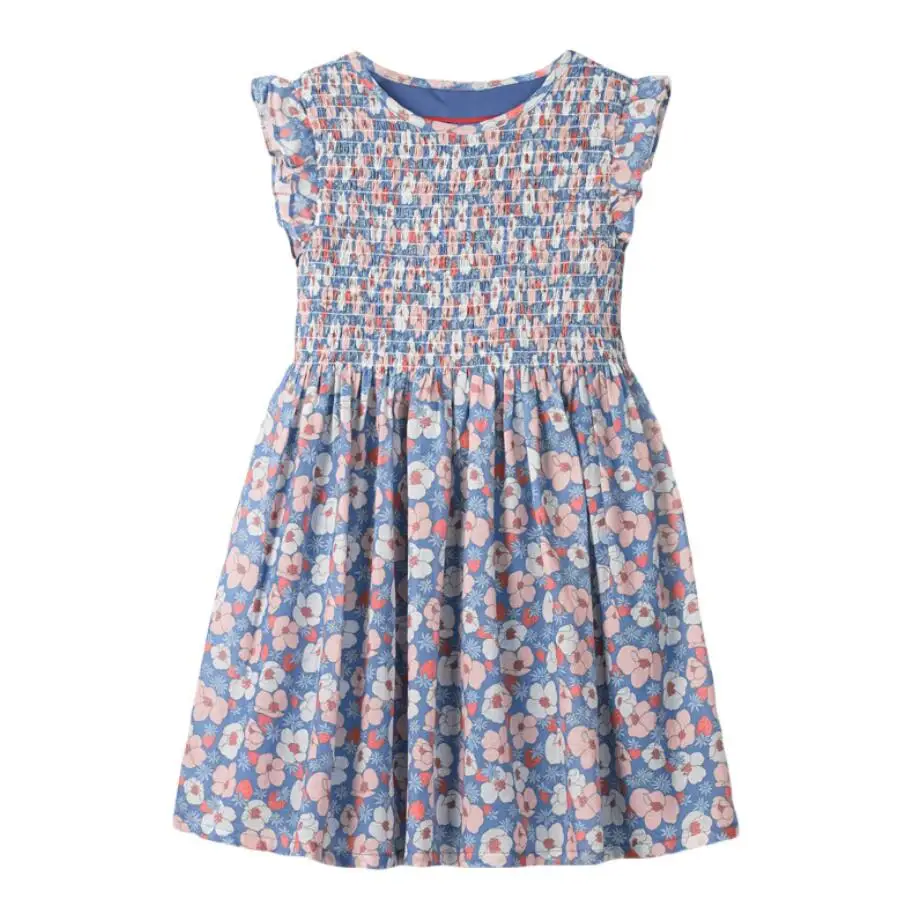 

Little maven/Новинка 2020 года; Летняя одежда для маленьких девочек; Брендовое платье; Детский хлопковый модный сарафан с цветочным принтом