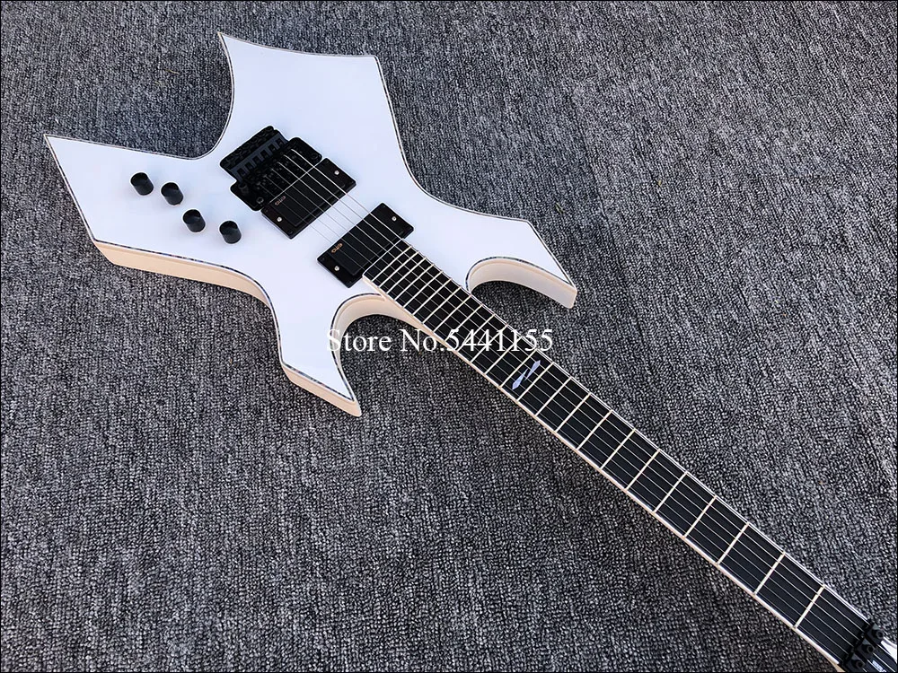 2019 Высококачественная электрическая гитара Floyd rose белая бесплатная