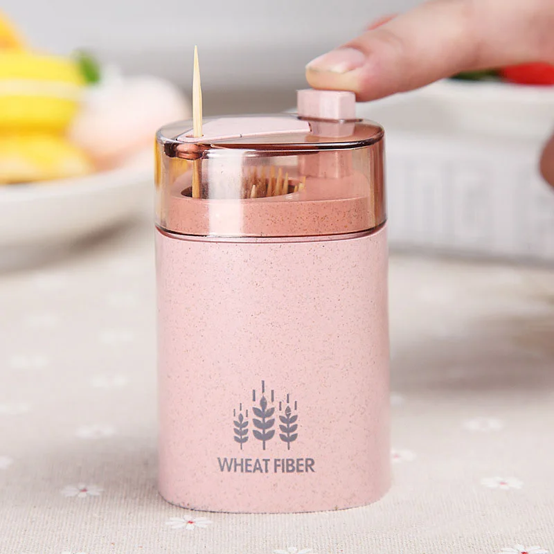 Wheat Straw Toothpick Holder Dispenser Home Decor Storage Box | Дом и сад