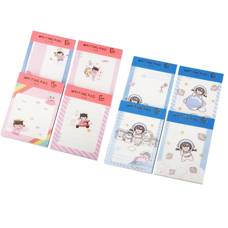 

Mini Cute Writing Pad 70 Sheets/Pad Cartoon Patterns Printed Pages for students