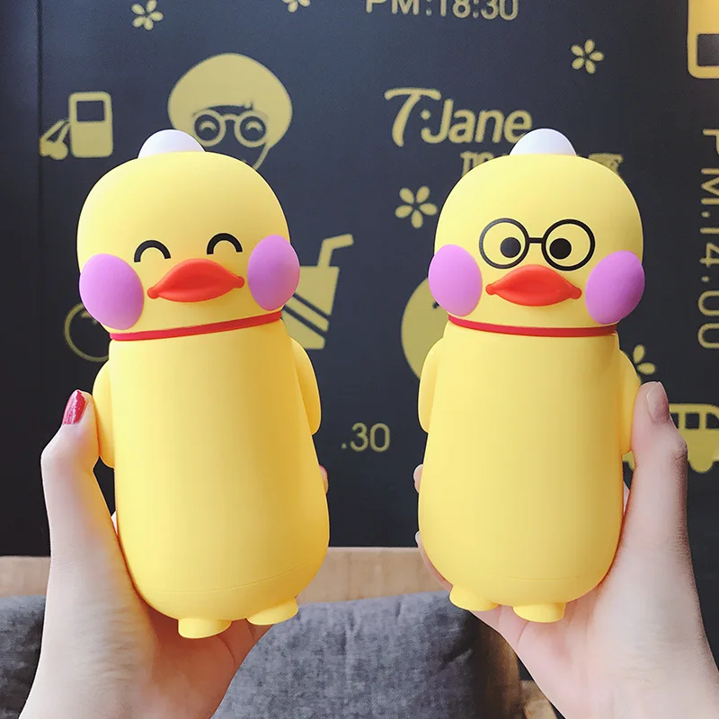 Мини Мультяшные украшения милая утка уникальный подарок бутылка для воды