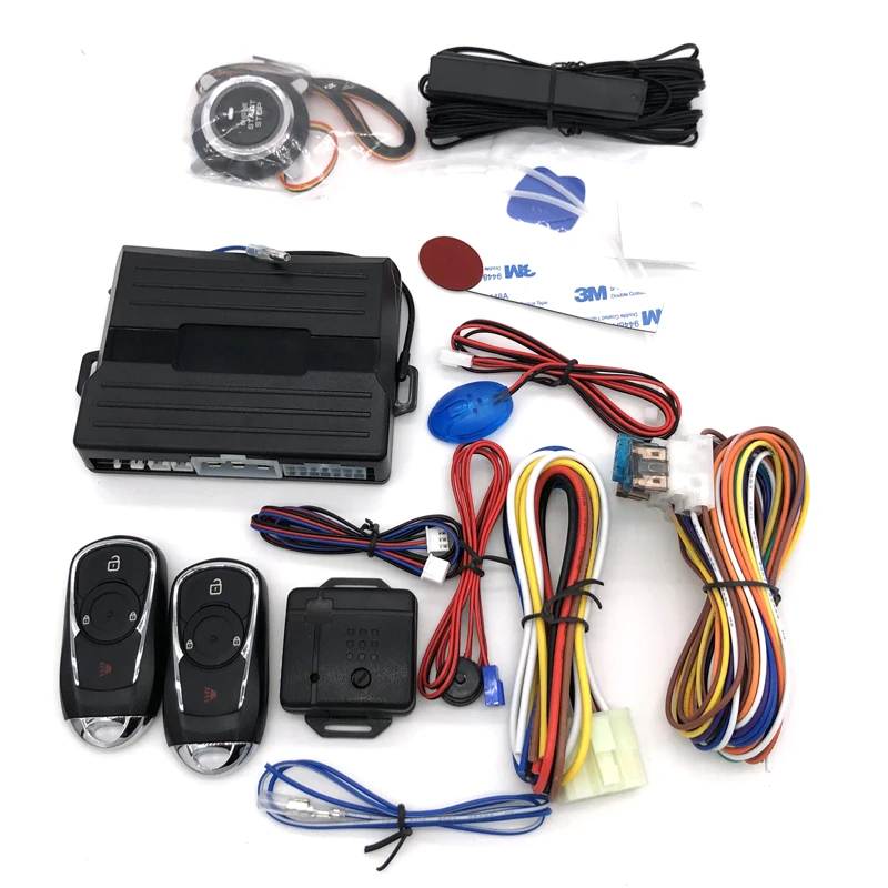 

PKE Keyless Entry car alarm system PKE Push Button Engine Start Stop System can with bypass remote preheating