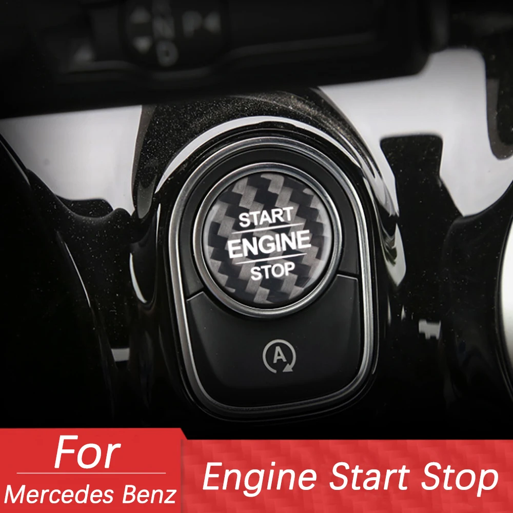 

Carbon Fiber Engine Start Button Sticker for Mercedes Benz W177 GLB X247 W247 GLE W167 GLS X167 W464 CLA C118 AMG Accessories