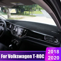 for volkswagen vw t roc t roc 2017 2020 car dashboard cover mat avoid light pad instrument platform desk carpet accessories